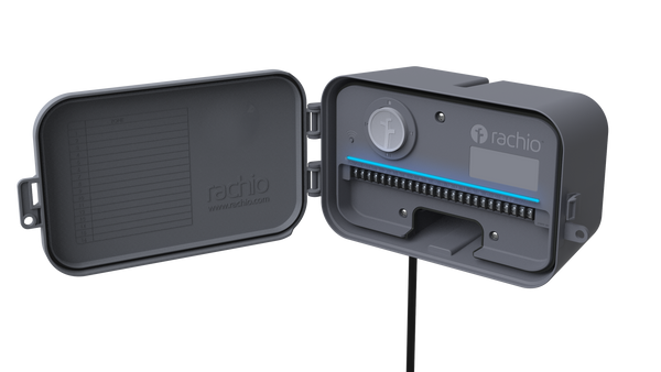 Perspective image showing size and depth of an open enclosure with a controller inside. 