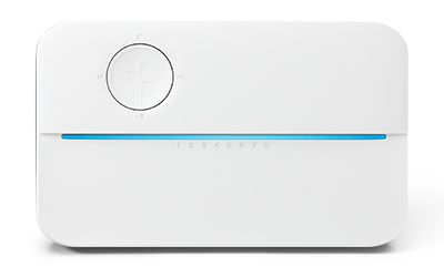 Image of 8-zone controller with white faceplate.
